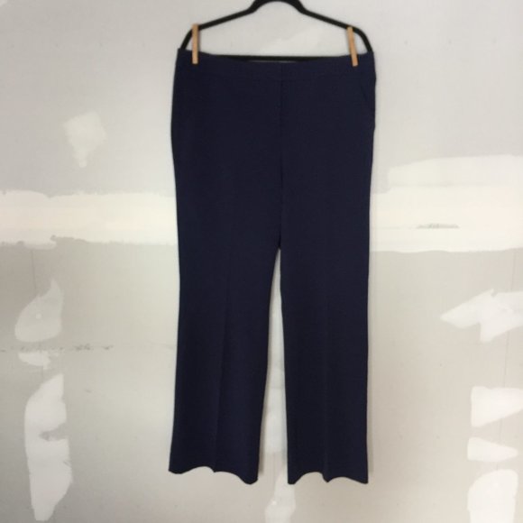 EUC Chico's So Slimming Bootcut Navy Blue Pants Career Trousers Size 2R (12) - Picture 2 of 5